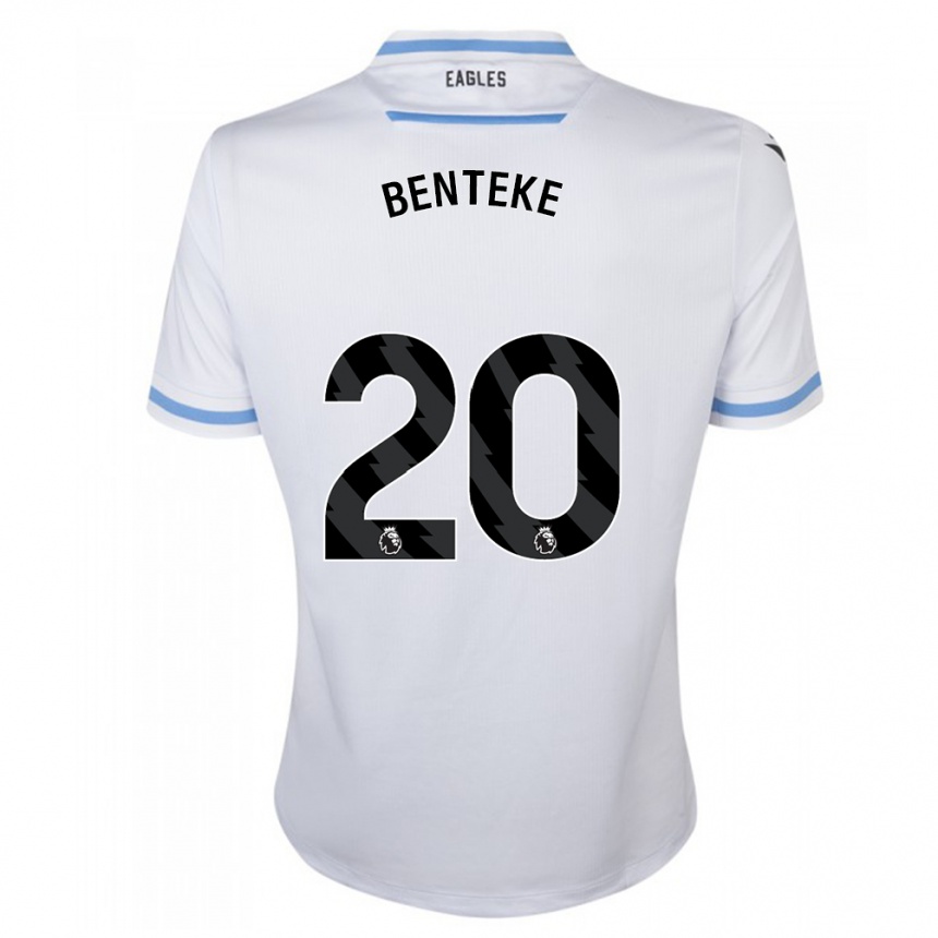 Vaikiškas Christian Benteke #20 Baltas Išvykos Marškinėliai 2023/24 T-Shirt