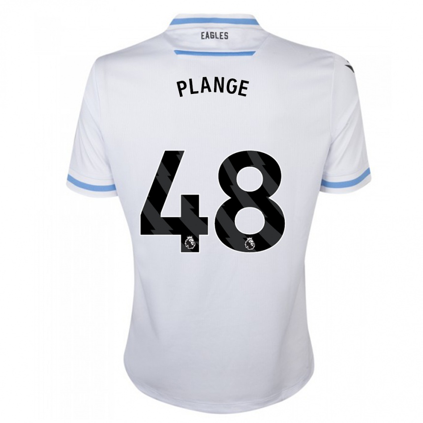 Vaikiškas Luke Plange #48 Baltas Išvykos Marškinėliai 2023/24 T-Shirt