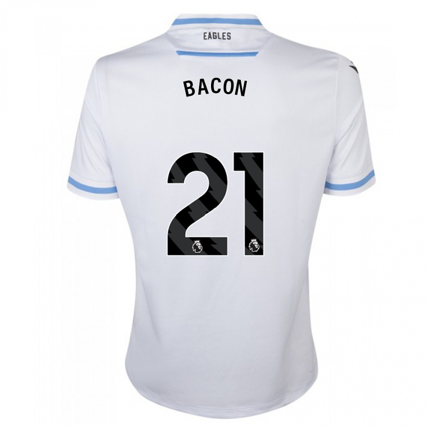 Vaikiškas Skye Bacon #21 Baltas Išvykos Marškinėliai 2023/24 T-Shirt