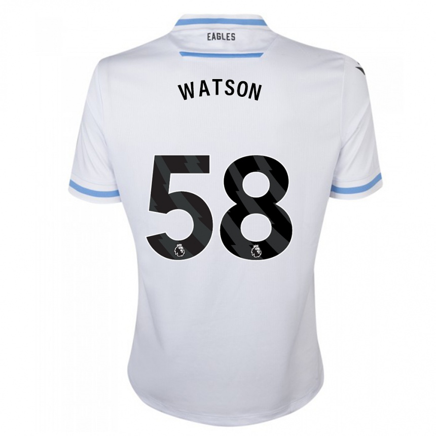 Vaikiškas Noah Watson #58 Baltas Išvykos Marškinėliai 2023/24 T-Shirt