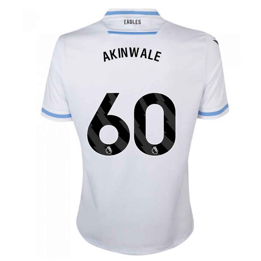 Vaikiškas Victor Akinwale #60 Baltas Išvykos Marškinėliai 2023/24 T-Shirt