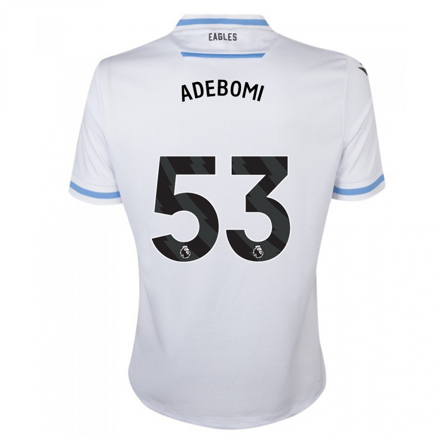 Vaikiškas Ademola Ola Adebomi #53 Baltas Išvykos Marškinėliai 2023/24 T-Shirt