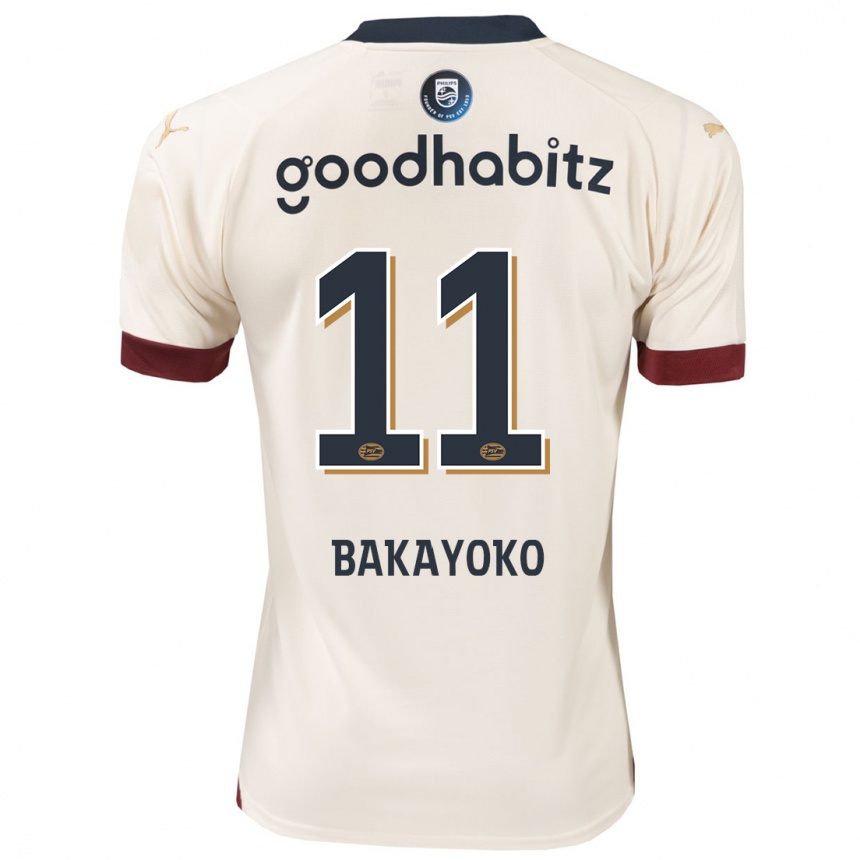 Vaikiškas Johan Bakayoko #11 Beveik Baltas Išvykos Marškinėliai 2023/24 T-Shirt