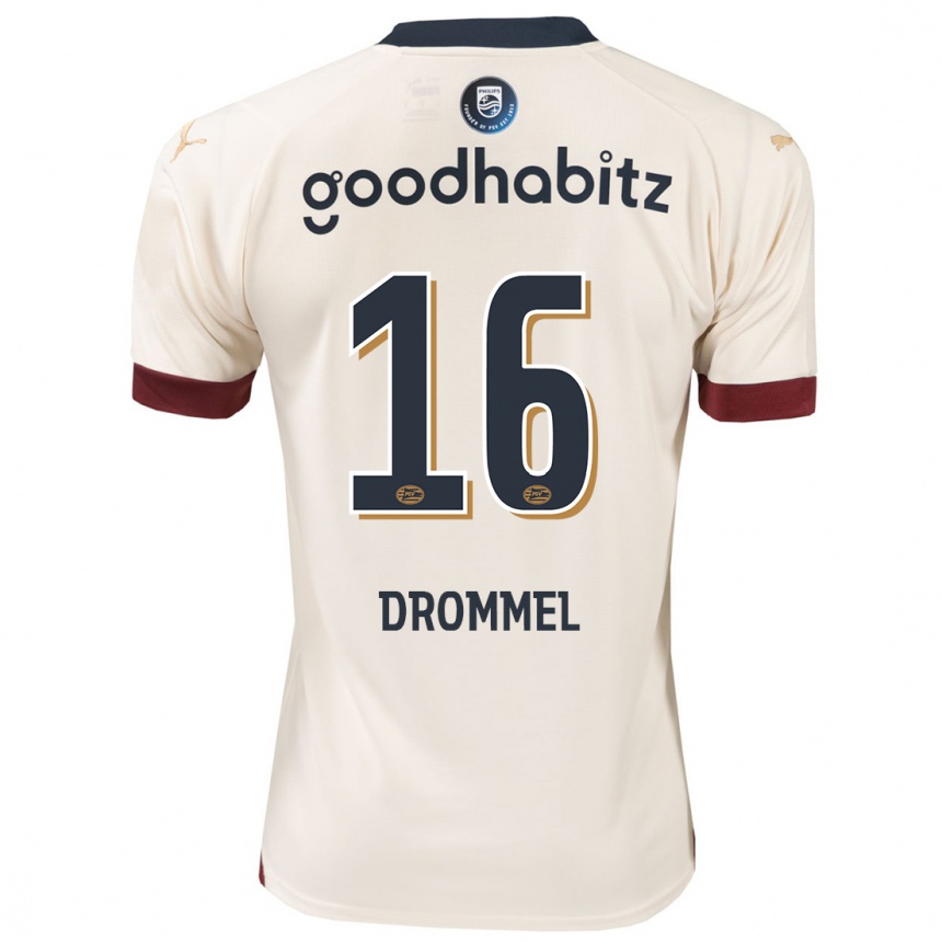 Vaikiškas Joël Drommel #16 Beveik Baltas Išvykos Marškinėliai 2023/24 T-Shirt