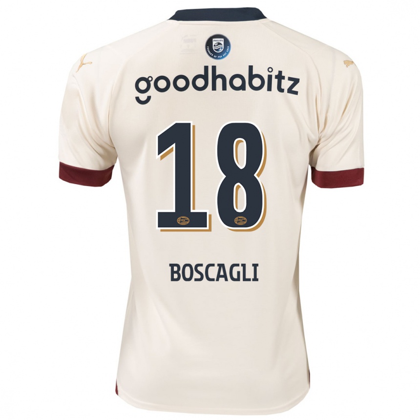 Vaikiškas Olivier Boscagli #18 Beveik Baltas Išvykos Marškinėliai 2023/24 T-Shirt