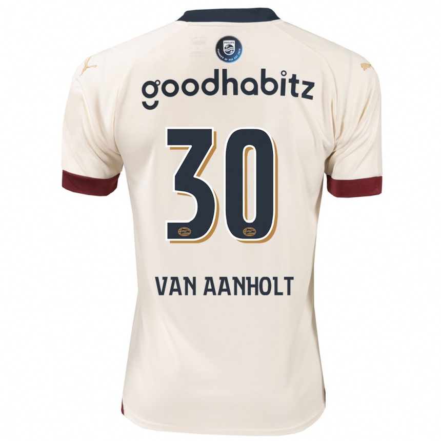 Vaikiškas Patrick Van Aanholt #30 Beveik Baltas Išvykos Marškinėliai 2023/24 T-Shirt