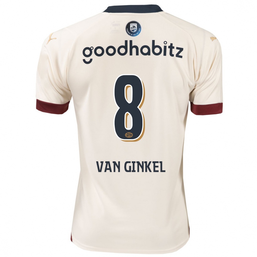 Vaikiškas Marco Van Ginkel #8 Beveik Baltas Išvykos Marškinėliai 2023/24 T-Shirt