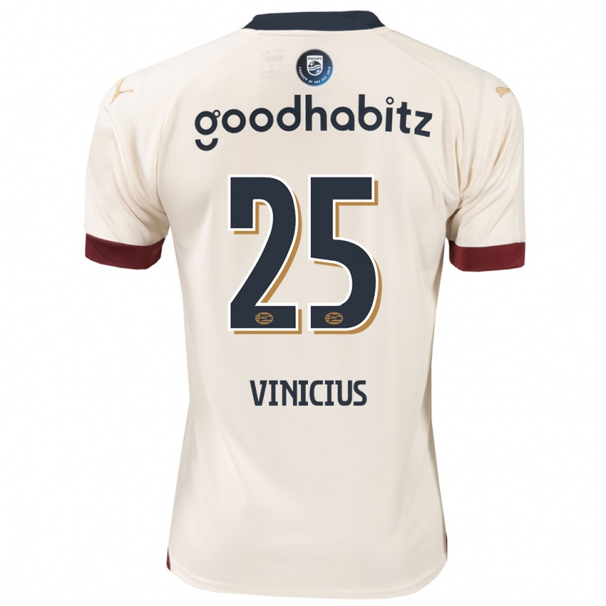 Vaikiškas Carlos Vinicius #25 Beveik Baltas Išvykos Marškinėliai 2023/24 T-Shirt