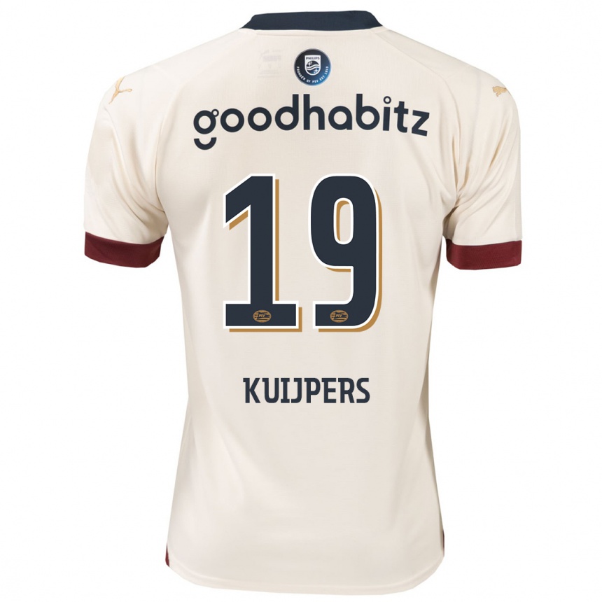 Vaikiškas Jeslynn Kuijpers #19 Beveik Baltas Išvykos Marškinėliai 2023/24 T-Shirt