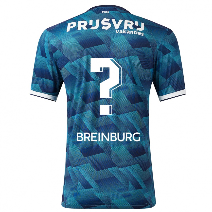 Vaikiškas Rainey Breinburg #0 Mėlyna Išvykos Marškinėliai 2023/24 T-Shirt