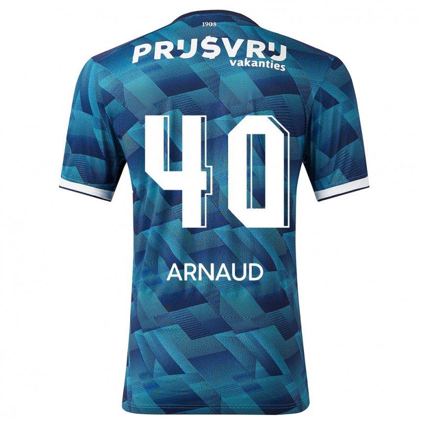 Vaikiškas Lugene Arnaud #40 Mėlyna Išvykos Marškinėliai 2023/24 T-Shirt