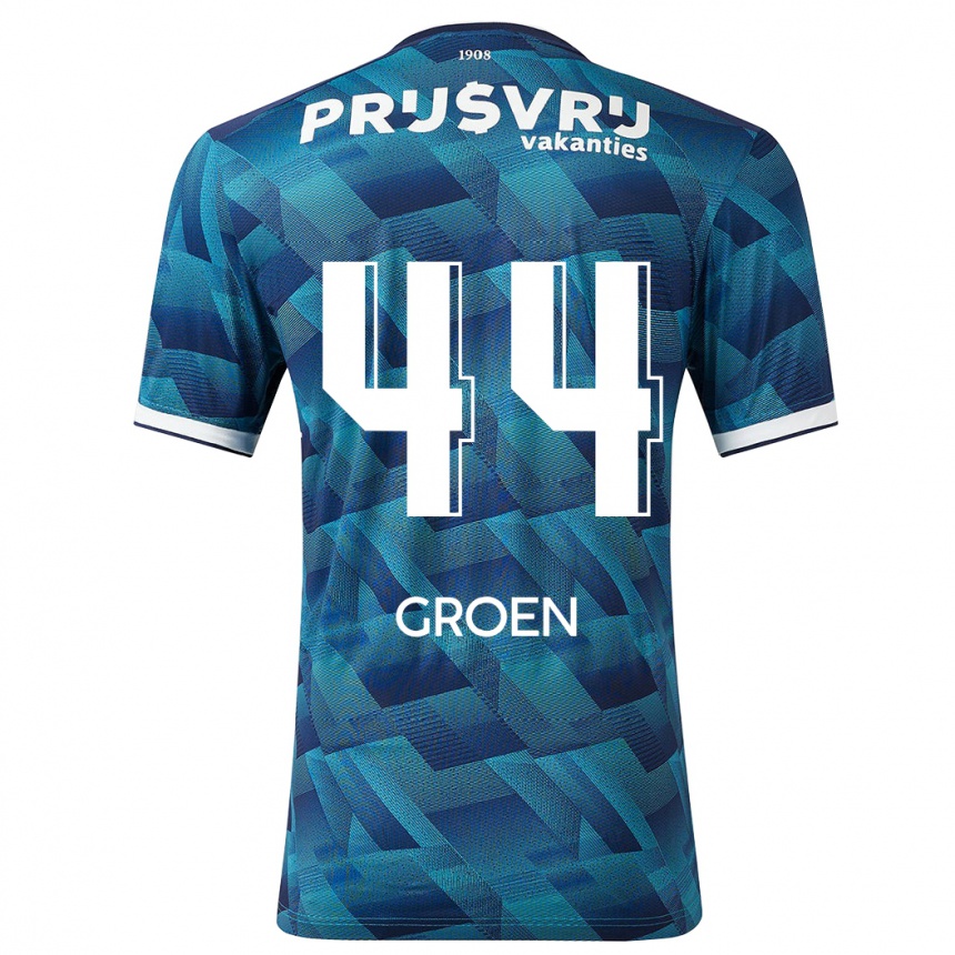 Vaikiškas Nesto Groen #44 Mėlyna Išvykos Marškinėliai 2023/24 T-Shirt