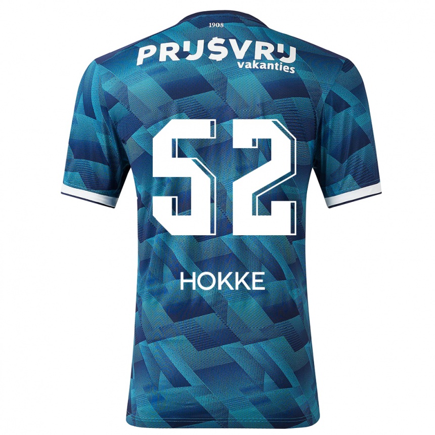 Vaikiškas Milan Hokke #52 Mėlyna Išvykos Marškinėliai 2023/24 T-Shirt