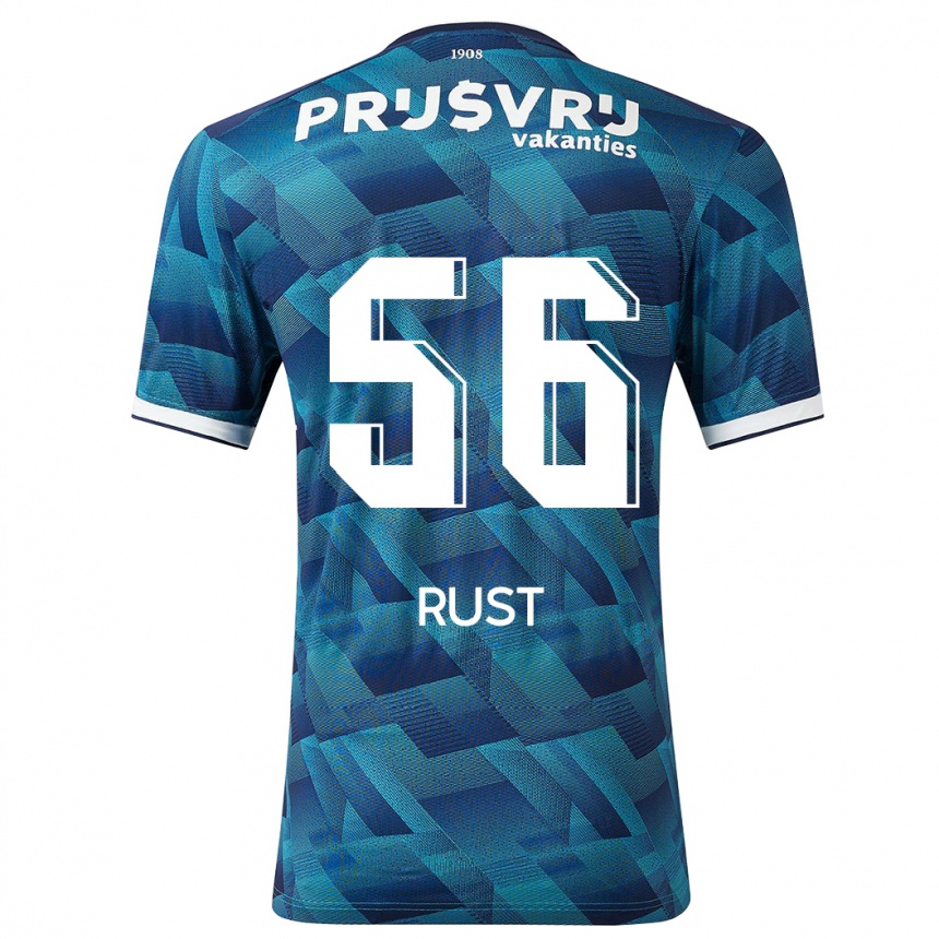 Vaikiškas Fabiano Rust #56 Mėlyna Išvykos Marškinėliai 2023/24 T-Shirt