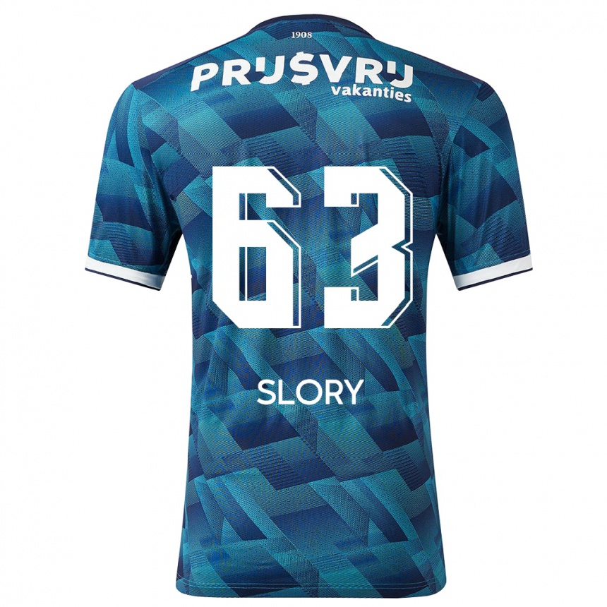 Vaikiškas Jaden Slory #63 Mėlyna Išvykos Marškinėliai 2023/24 T-Shirt