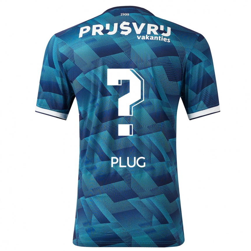 Vaikiškas Jan Plug #0 Mėlyna Išvykos Marškinėliai 2023/24 T-Shirt