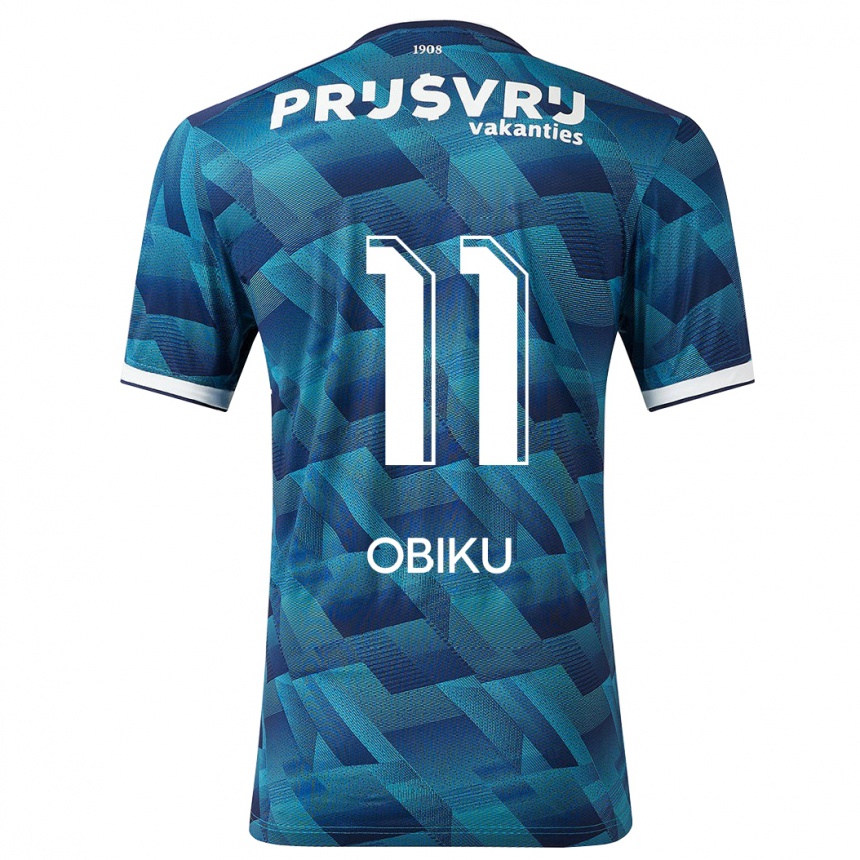 Vaikiškas Junior Obiku #11 Mėlyna Išvykos Marškinėliai 2023/24 T-Shirt