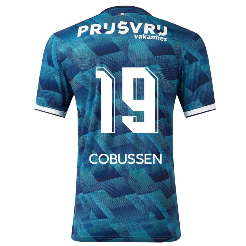 Vaikiškas Sophie Cobussen #19 Mėlyna Išvykos Marškinėliai 2023/24 T-Shirt