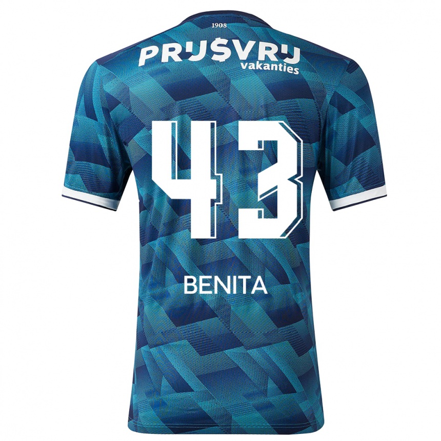 Vaikiškas Mimeirhel Benita #43 Mėlyna Išvykos Marškinėliai 2023/24 T-Shirt