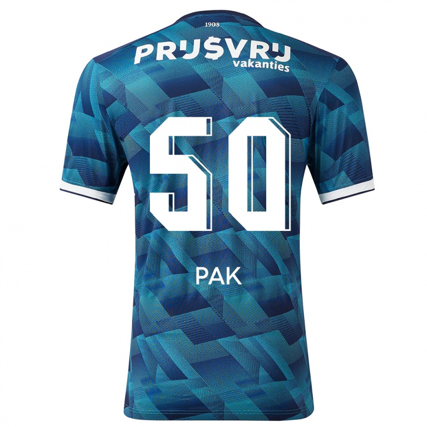 Vaikiškas Sam Pak #50 Mėlyna Išvykos Marškinėliai 2023/24 T-Shirt