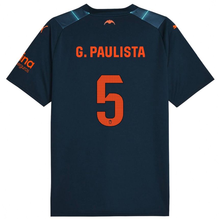 Vaikiškas Gabriel Paulista #5 Jūrų Mėlyna Išvykos Marškinėliai 2023/24 T-Shirt