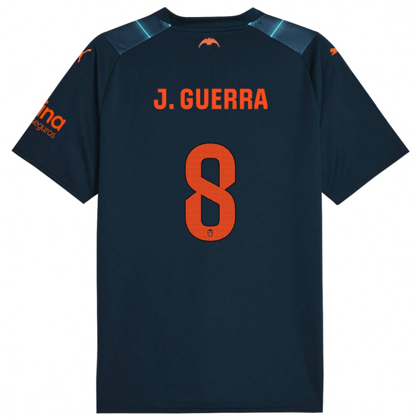 Vaikiškas Javi Guerra #8 Jūrų Mėlyna Išvykos Marškinėliai 2023/24 T-Shirt