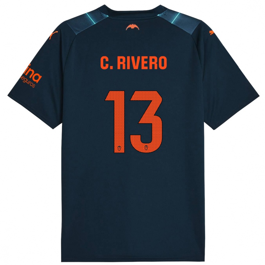 Vaikiškas Cristian Rivero #13 Jūrų Mėlyna Išvykos Marškinėliai 2023/24 T-Shirt