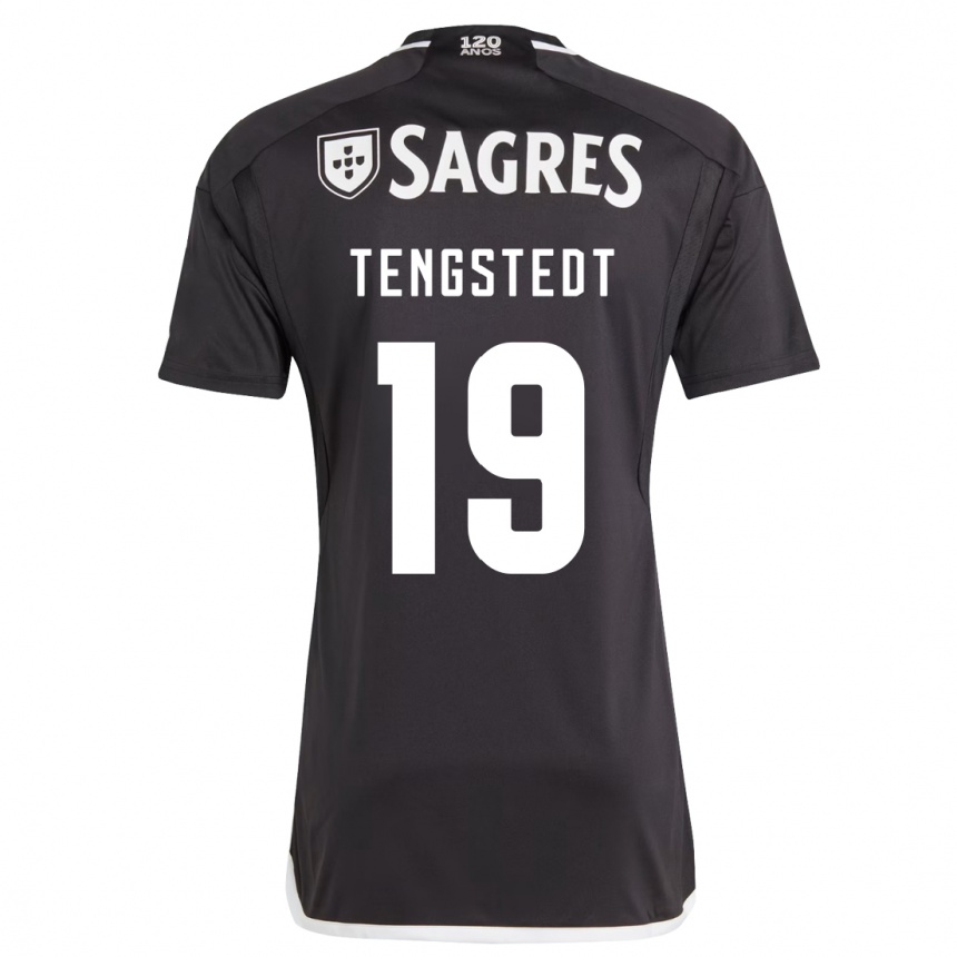 Vaikiškas Casper Tengstedt #19 Juoda Išvykos Marškinėliai 2023/24 T-Shirt