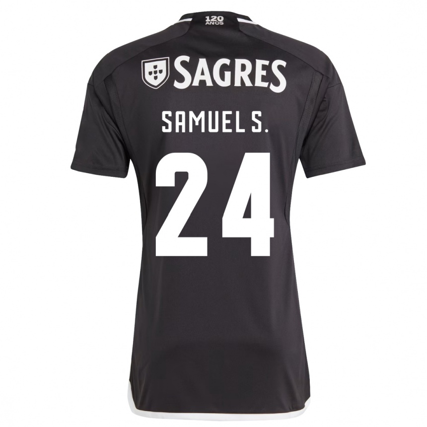 Vaikiškas Samuel Soares #24 Juoda Išvykos Marškinėliai 2023/24 T-Shirt