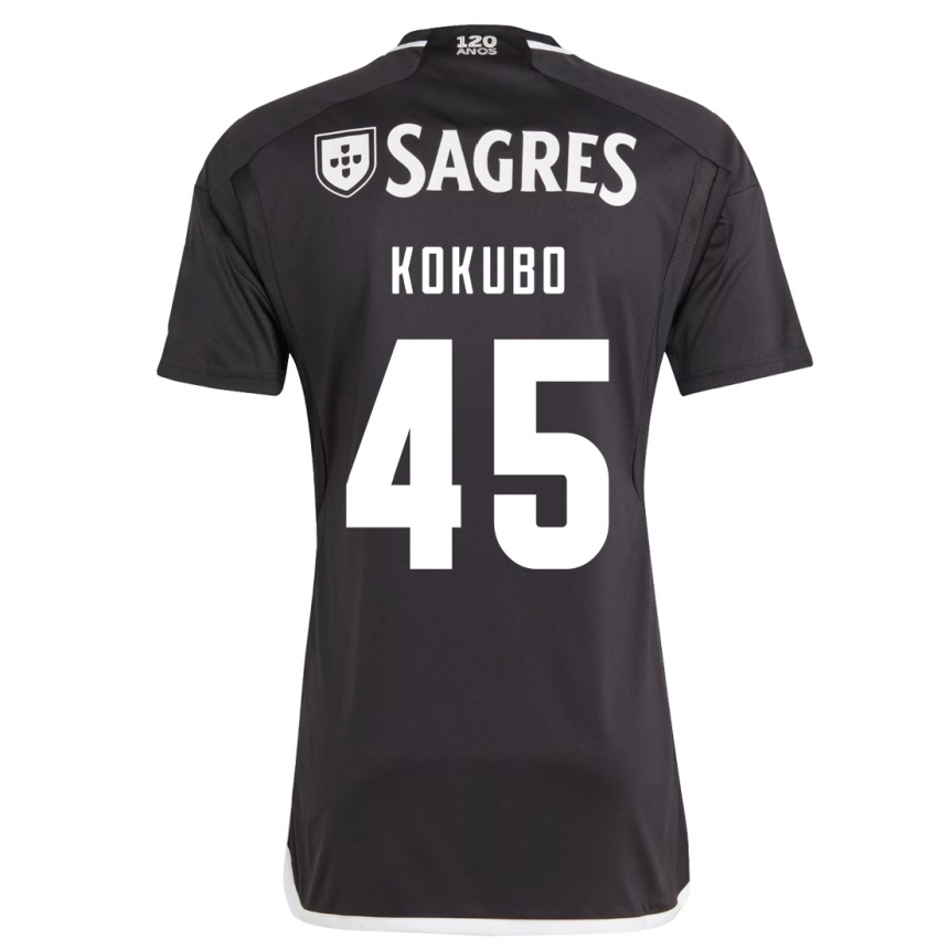 Vaikiškas Leo Kokubo #45 Juoda Išvykos Marškinėliai 2023/24 T-Shirt