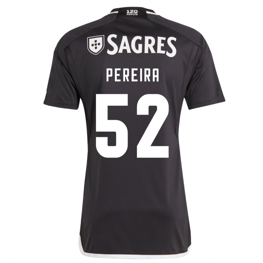 Vaikiškas Henrique Pereira #52 Juoda Išvykos Marškinėliai 2023/24 T-Shirt