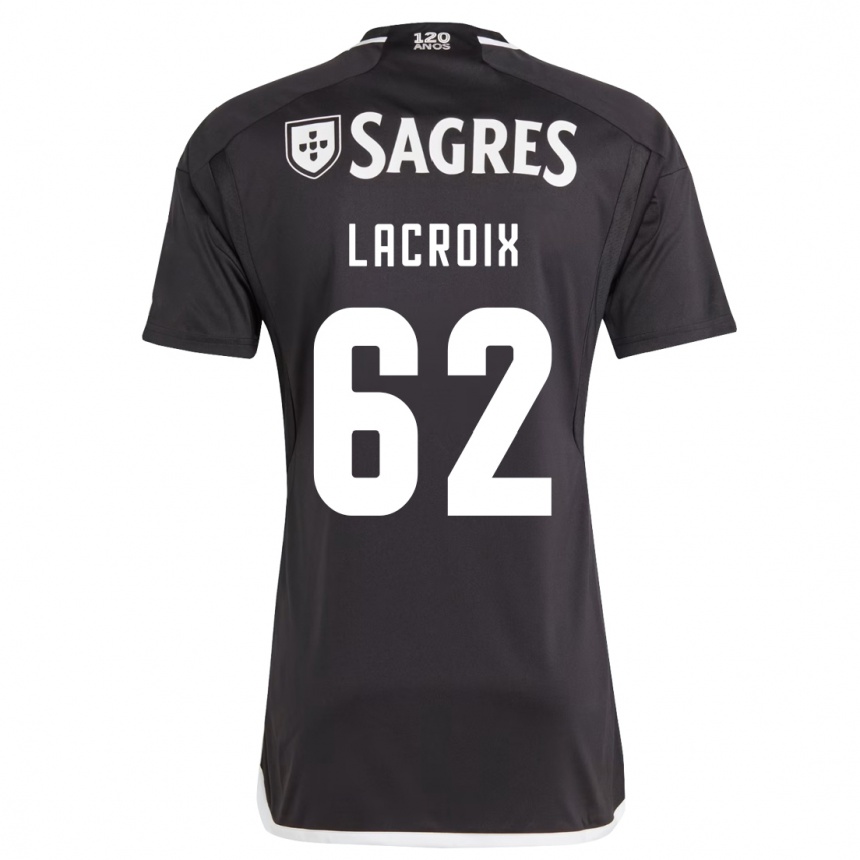 Vaikiškas Lenny Lacroix #62 Juoda Išvykos Marškinėliai 2023/24 T-Shirt