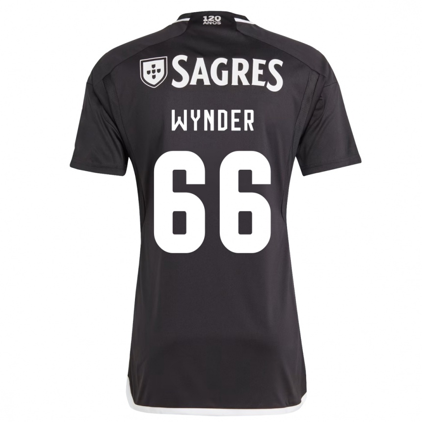 Vaikiškas Joshua Wynder #66 Juoda Išvykos Marškinėliai 2023/24 T-Shirt