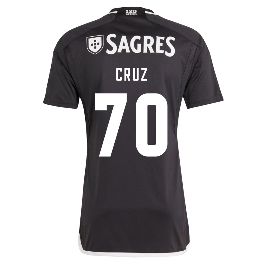 Vaikiškas Filipe Cruz #70 Juoda Išvykos Marškinėliai 2023/24 T-Shirt