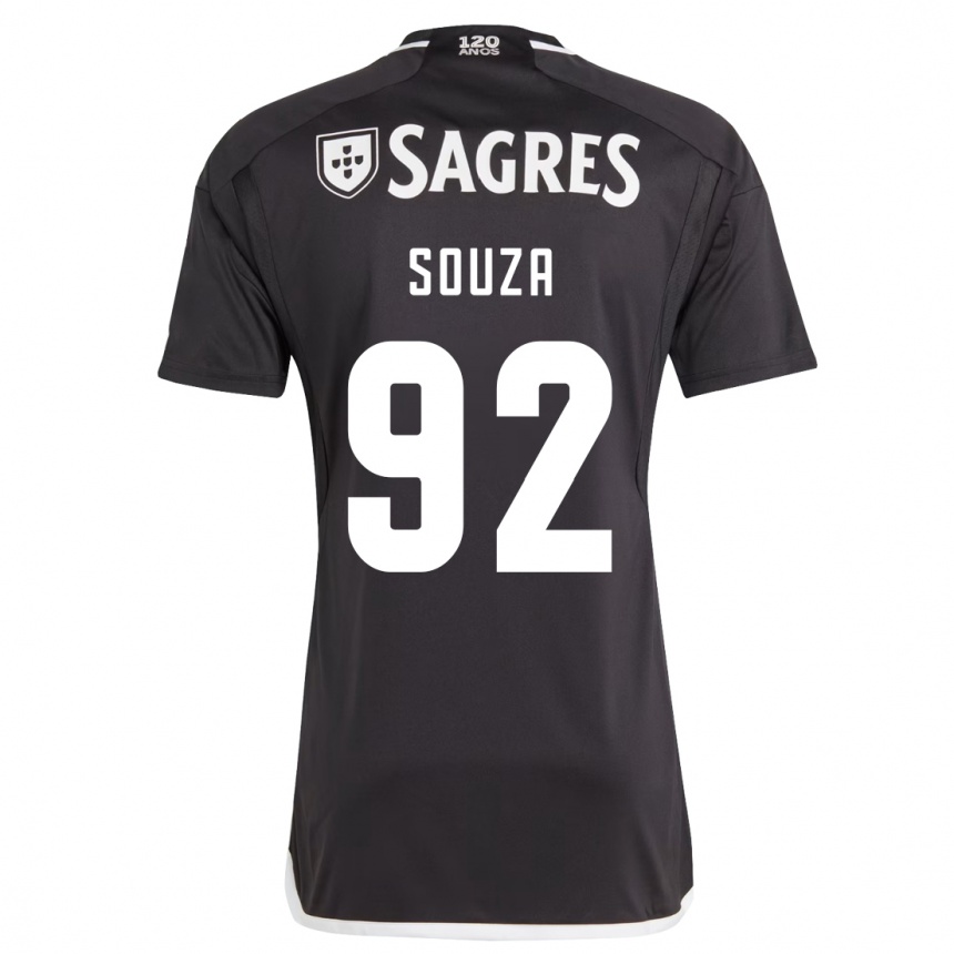 Vaikiškas Pedro Souza #92 Juoda Išvykos Marškinėliai 2023/24 T-Shirt