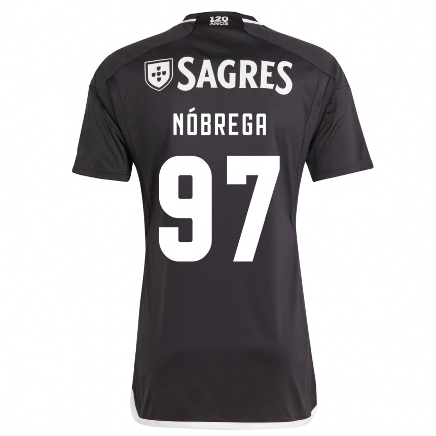 Vaikiškas Ricardo Nóbrega #97 Juoda Išvykos Marškinėliai 2023/24 T-Shirt