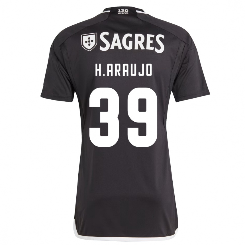 Vaikiškas Henrique Araujo #39 Juoda Išvykos Marškinėliai 2023/24 T-Shirt