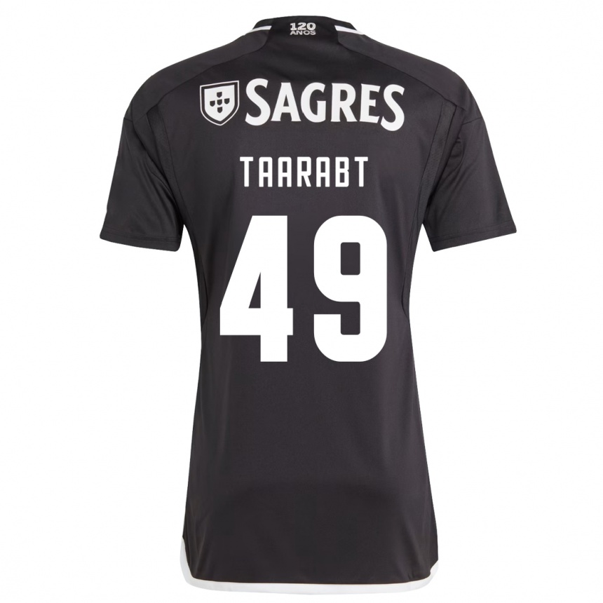 Vaikiškas Adel Taarabt #49 Juoda Išvykos Marškinėliai 2023/24 T-Shirt