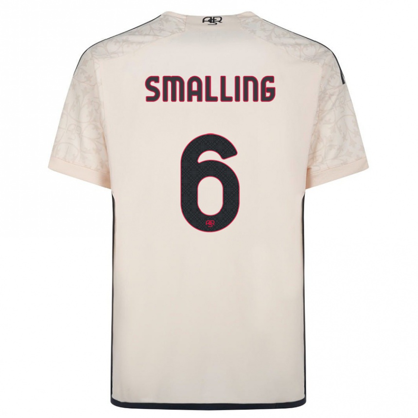 Vaikiškas Chris Smalling #6 Beveik Baltas Išvykos Marškinėliai 2023/24 T-Shirt