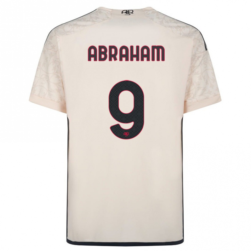 Vaikiškas Tammy Abraham #9 Beveik Baltas Išvykos Marškinėliai 2023/24 T-Shirt