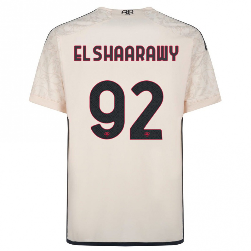 Vaikiškas Stephan El Shaarawy #92 Beveik Baltas Išvykos Marškinėliai 2023/24 T-Shirt