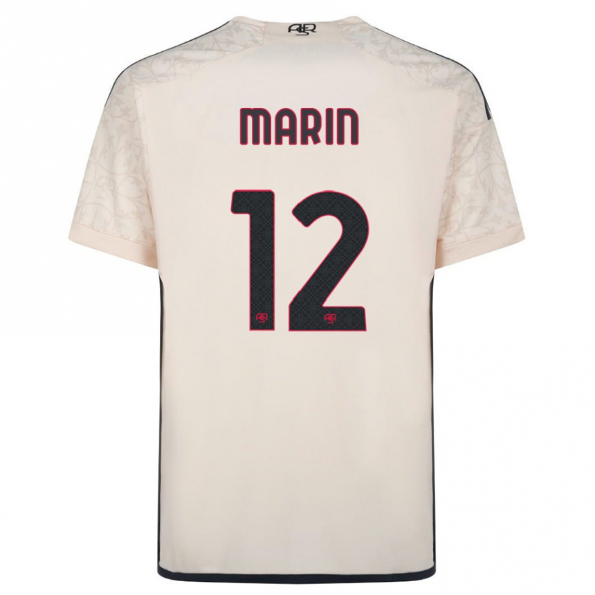 Vaikiškas Renato Marin #12 Beveik Baltas Išvykos Marškinėliai 2023/24 T-Shirt