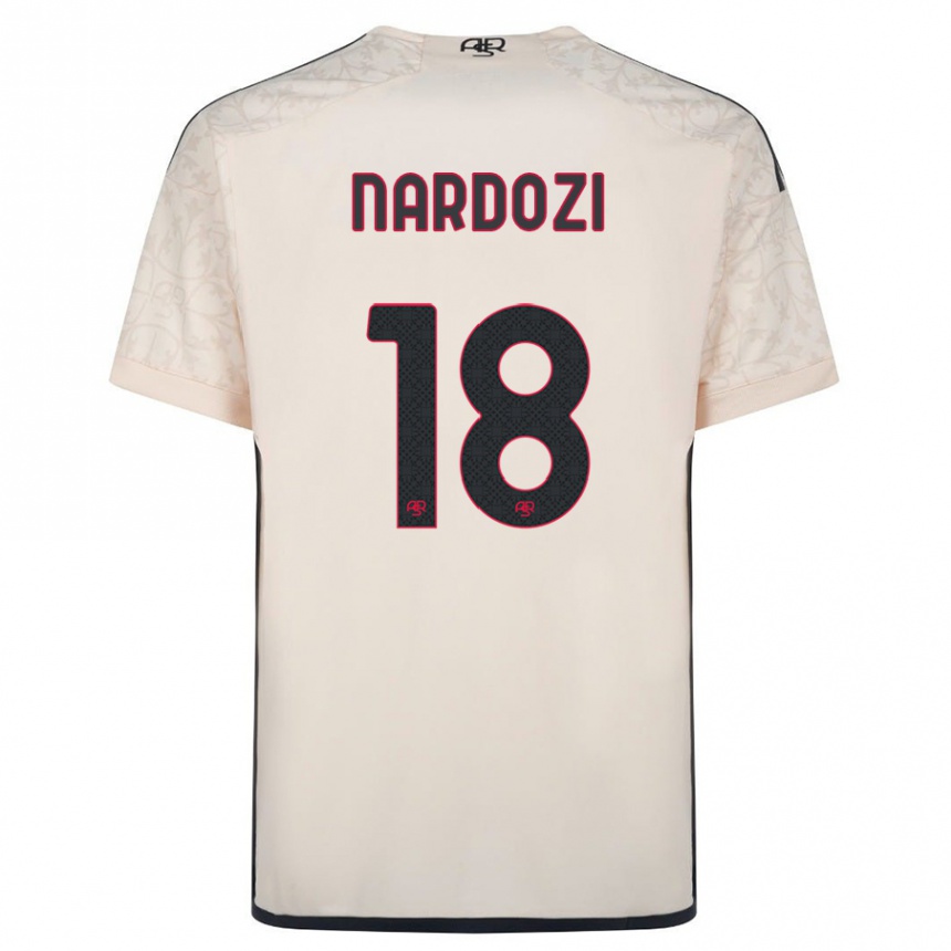 Vaikiškas Manuel Nardozi #18 Beveik Baltas Išvykos Marškinėliai 2023/24 T-Shirt