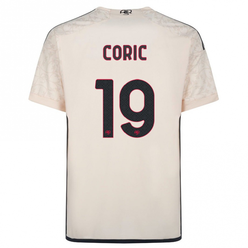 Vaikiškas Ante Coric #19 Beveik Baltas Išvykos Marškinėliai 2023/24 T-Shirt