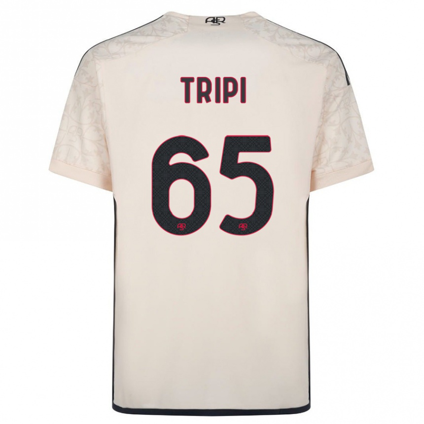 Vaikiškas Filippo Tripi #65 Beveik Baltas Išvykos Marškinėliai 2023/24 T-Shirt