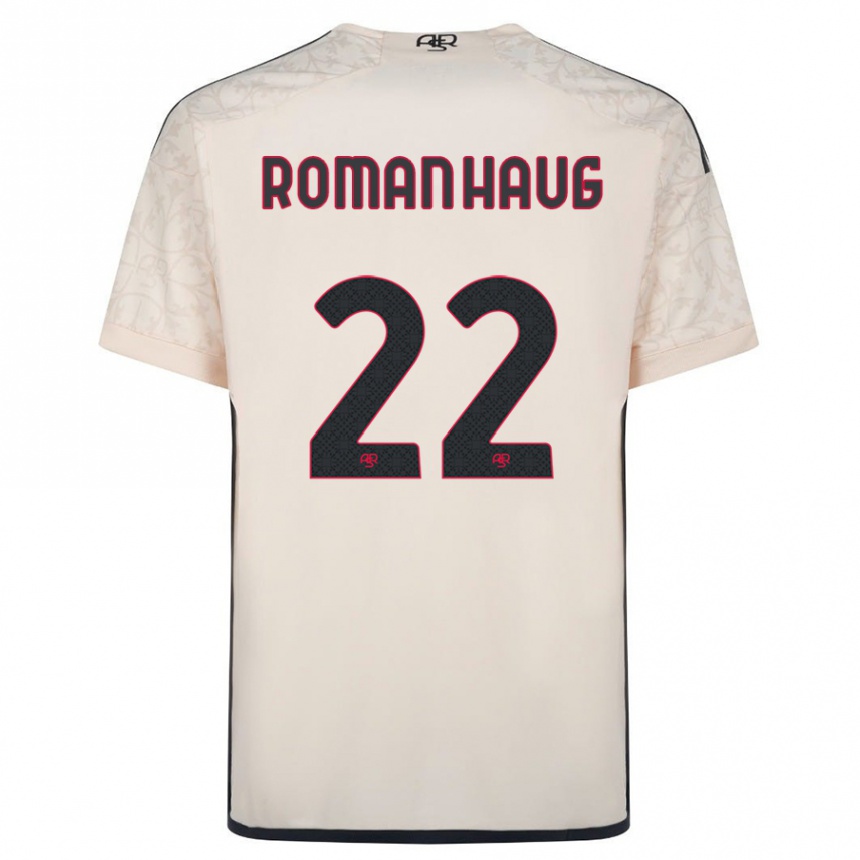 Vaikiškas Sophie Roman Haug #22 Beveik Baltas Išvykos Marškinėliai 2023/24 T-Shirt