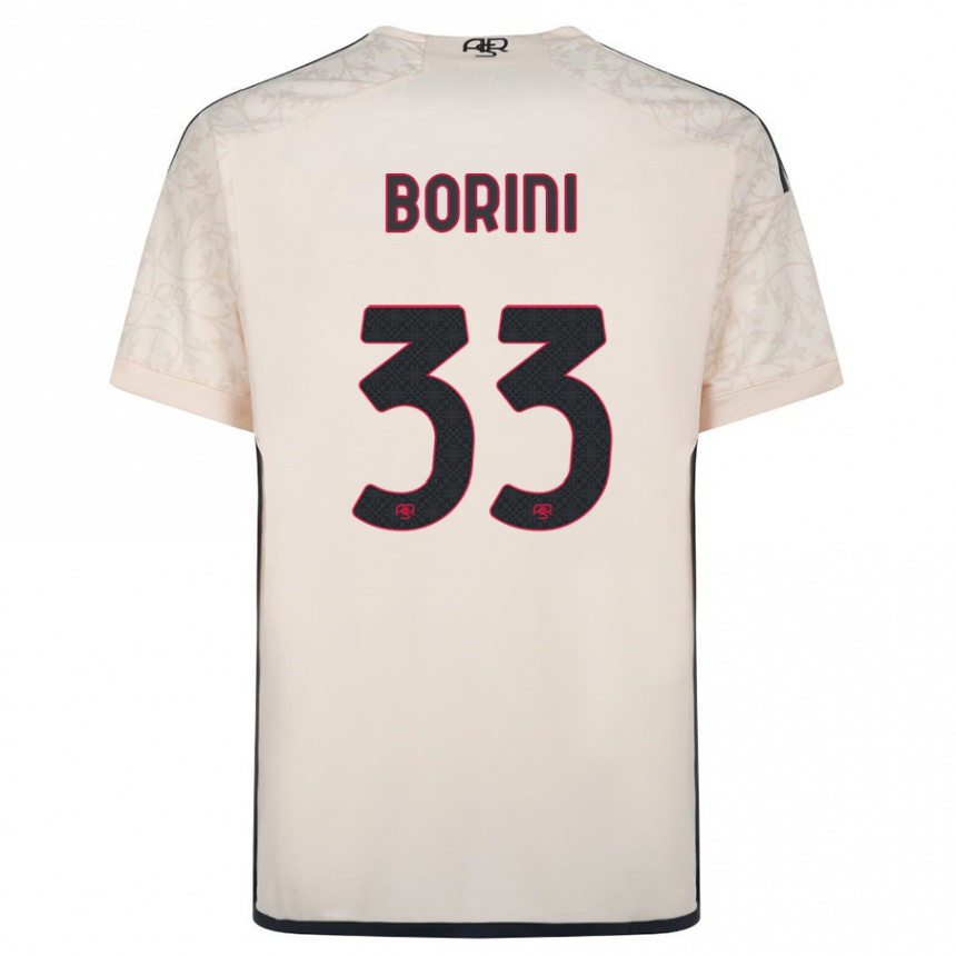 Vaikiškas Joyce Borini #33 Beveik Baltas Išvykos Marškinėliai 2023/24 T-Shirt