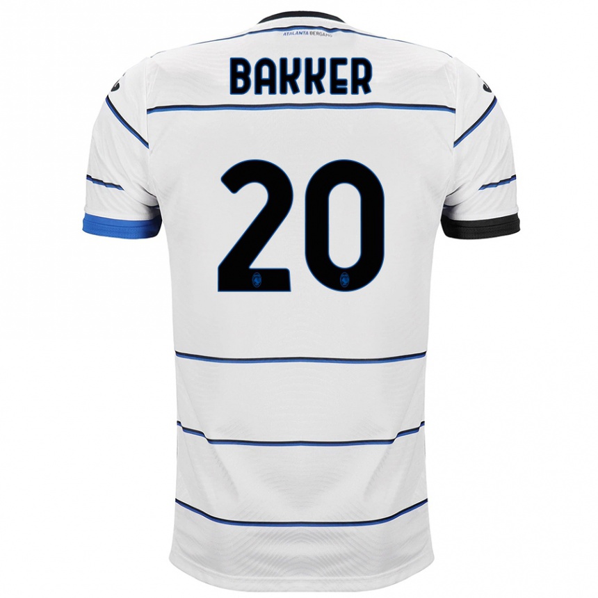 Vaikiškas Mitchel Bakker #20 Baltas Išvykos Marškinėliai 2023/24 T-Shirt