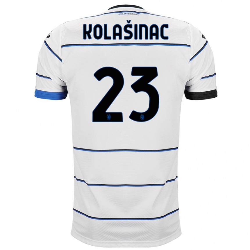 Vaikiškas Sead Kolasinac #23 Baltas Išvykos Marškinėliai 2023/24 T-Shirt