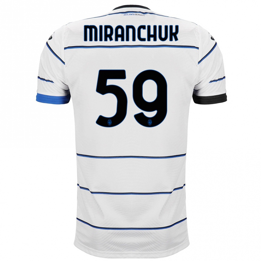 Vaikiškas Aleksey Miranchuk #59 Baltas Išvykos Marškinėliai 2023/24 T-Shirt